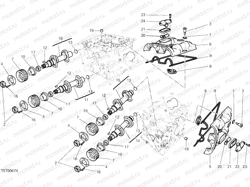 CAMSHAFT » VALVE DRIVE