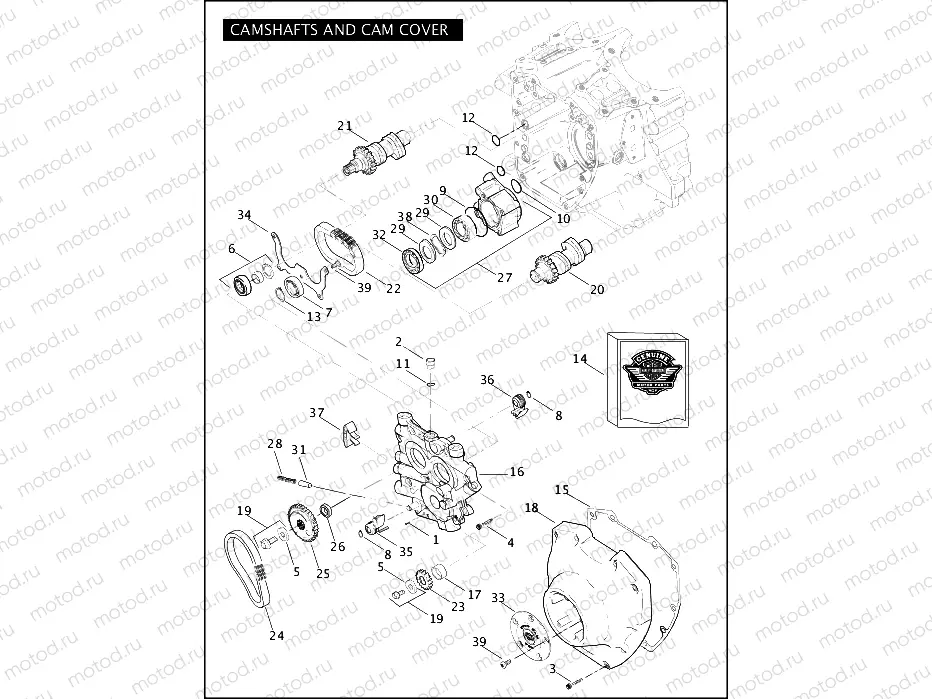 CAMSHAFTS AND CAM COVER - TWIN CAM 88â¢ (1 OF 2)