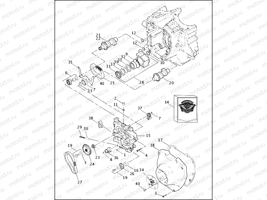 CAMSHAFTS AND CAM COVER - TWIN CAM 88â¢