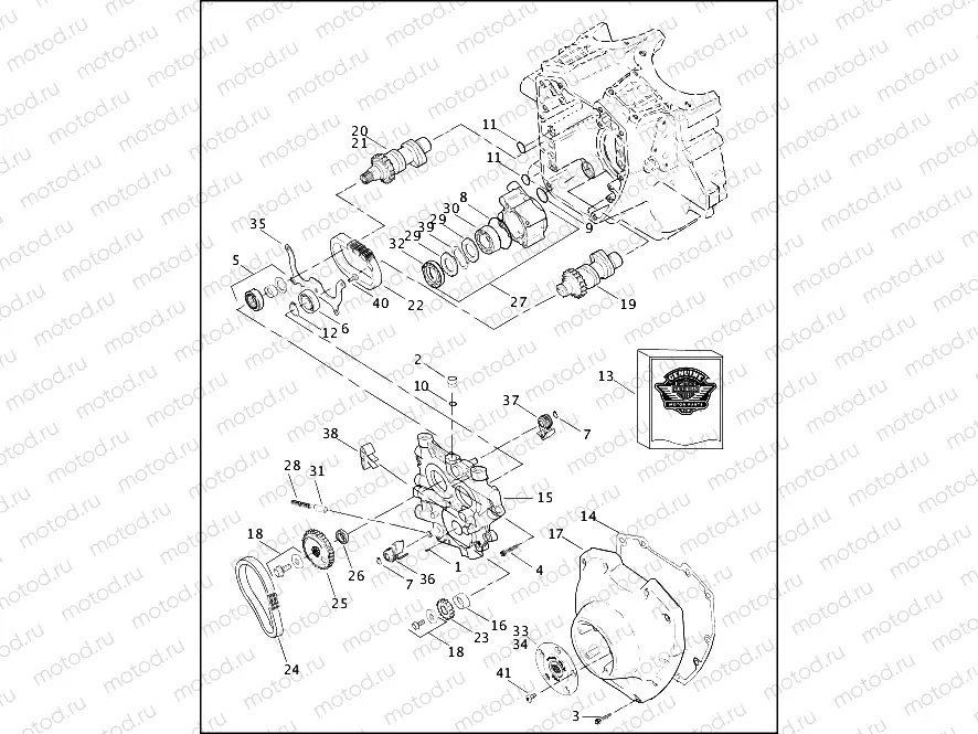CAMSHAFTS AND CAM COVER - TWIN CAM 88â¢