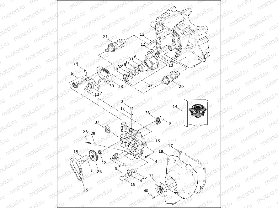 CAMSHAFTS AND CAMSHAFT COVER - TWIN CAM 88â¢ (2 OF 2)