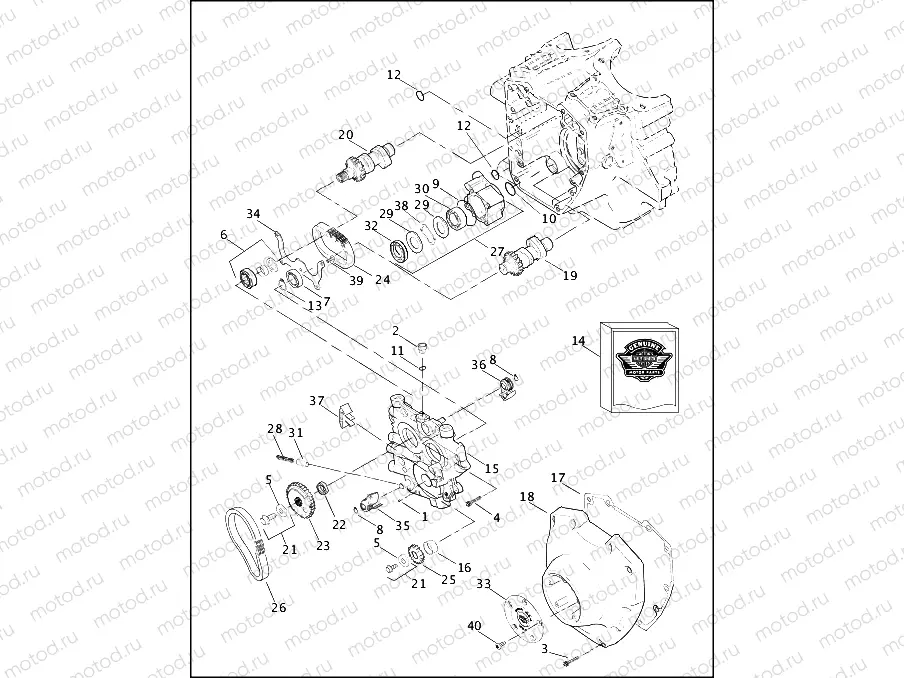 CAMSHAFTS AND CAMSHAFT COVER - TWIN CAM 88â¢