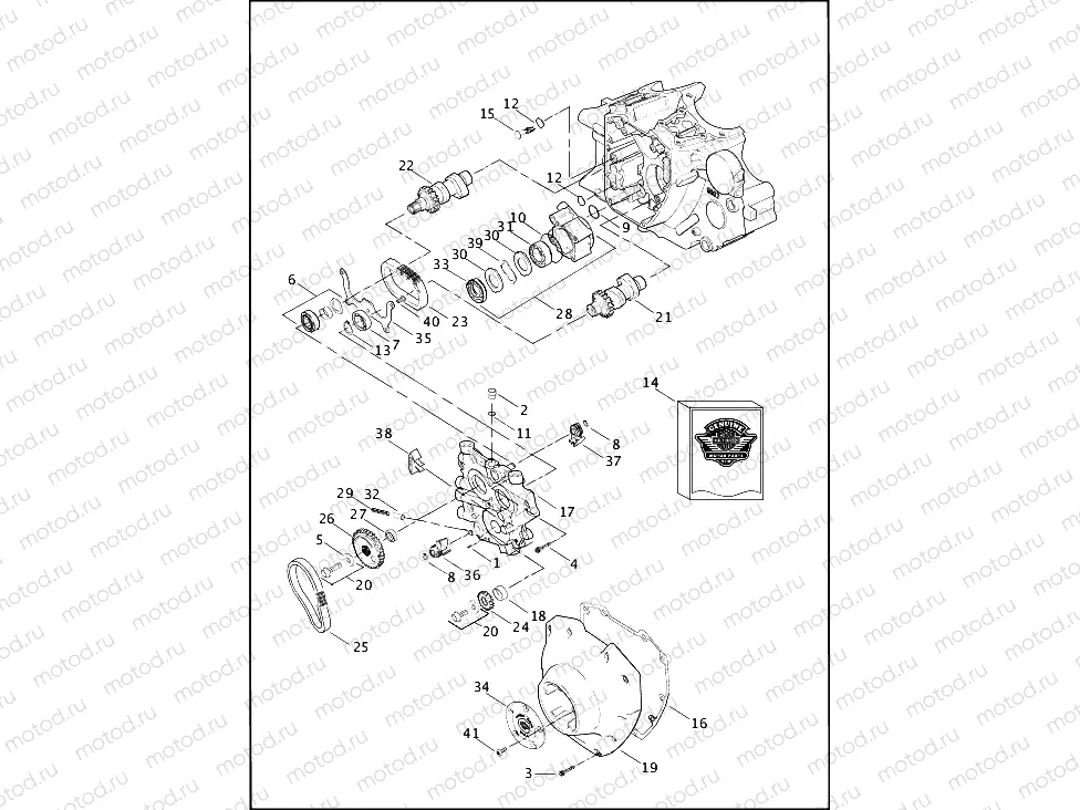 CAMSHAFTS AND CAMSHAFT COVER - Twin Cam 88Bâ¢ (1 OF 2)