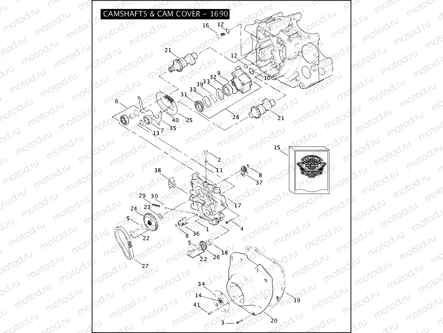 CAMSHAFTS & CAM COVER - 1690
