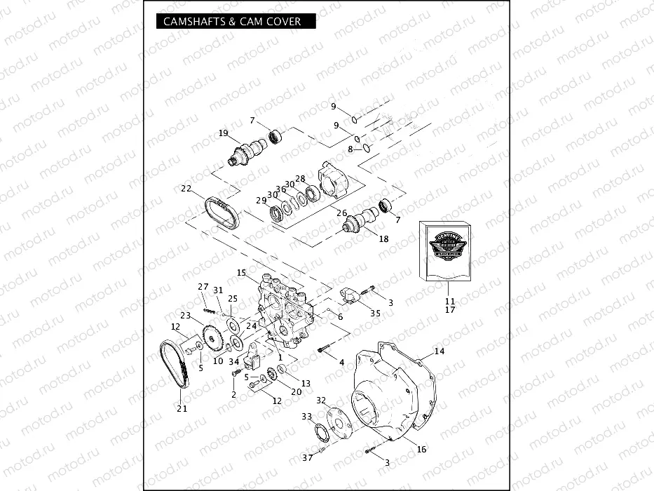 CAMSHAFTS & CAM COVER