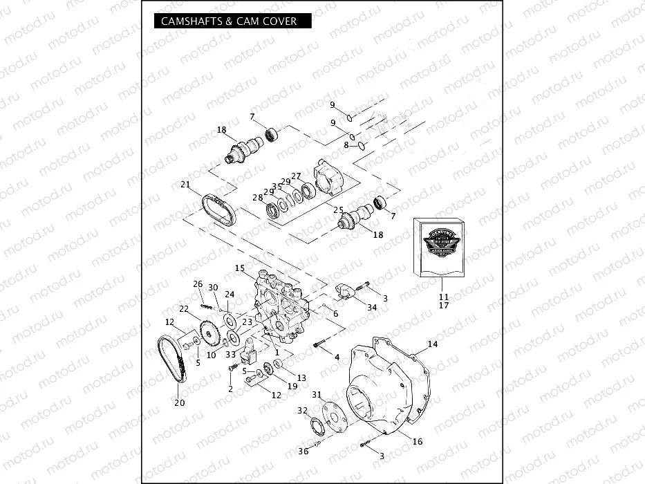 CAMSHAFTS & CAM COVER