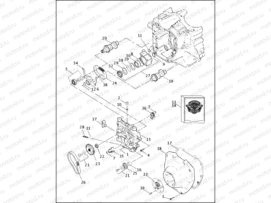 CAMSHAFTS & CAM COVER - TWIN CAM 88â¢ (1 OF 2)