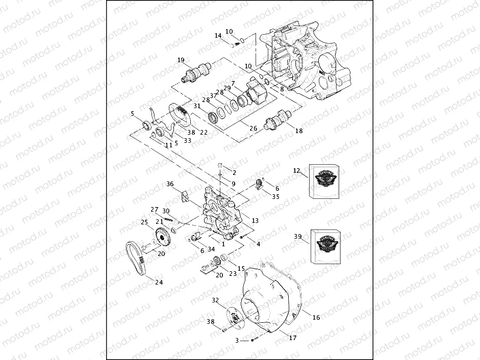 CAMSHAFTS & CAM COVER - Twin Cam 88Bâ¢