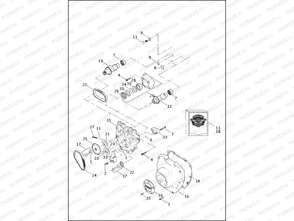 CAMSHAFTS & CAMSHAFT COVER - TWIN CAM 103â¢ (2 OF 2)