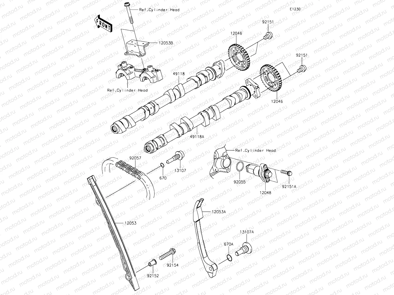 Camshafts & Tensioner