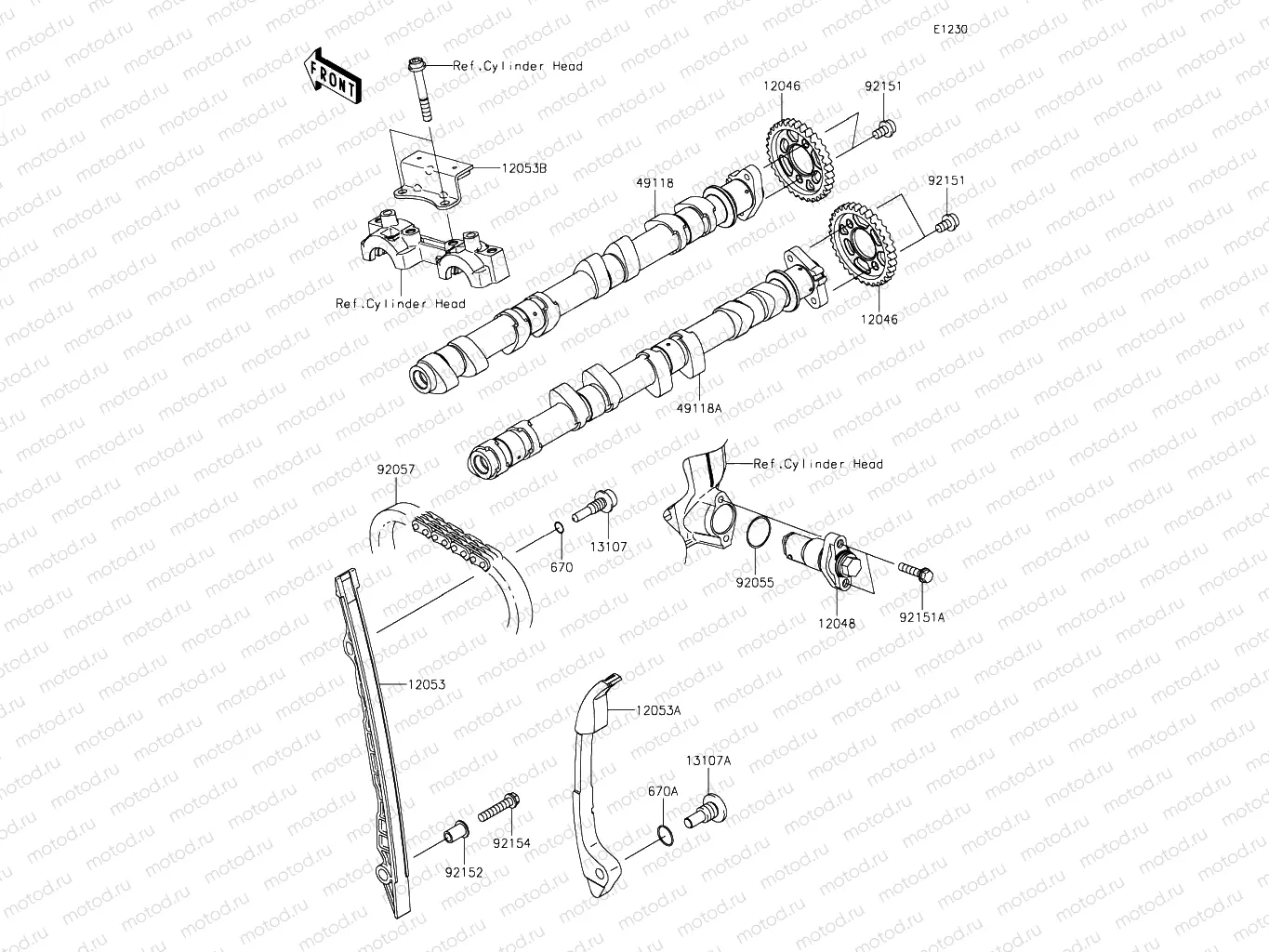 Camshafts & Tensioner