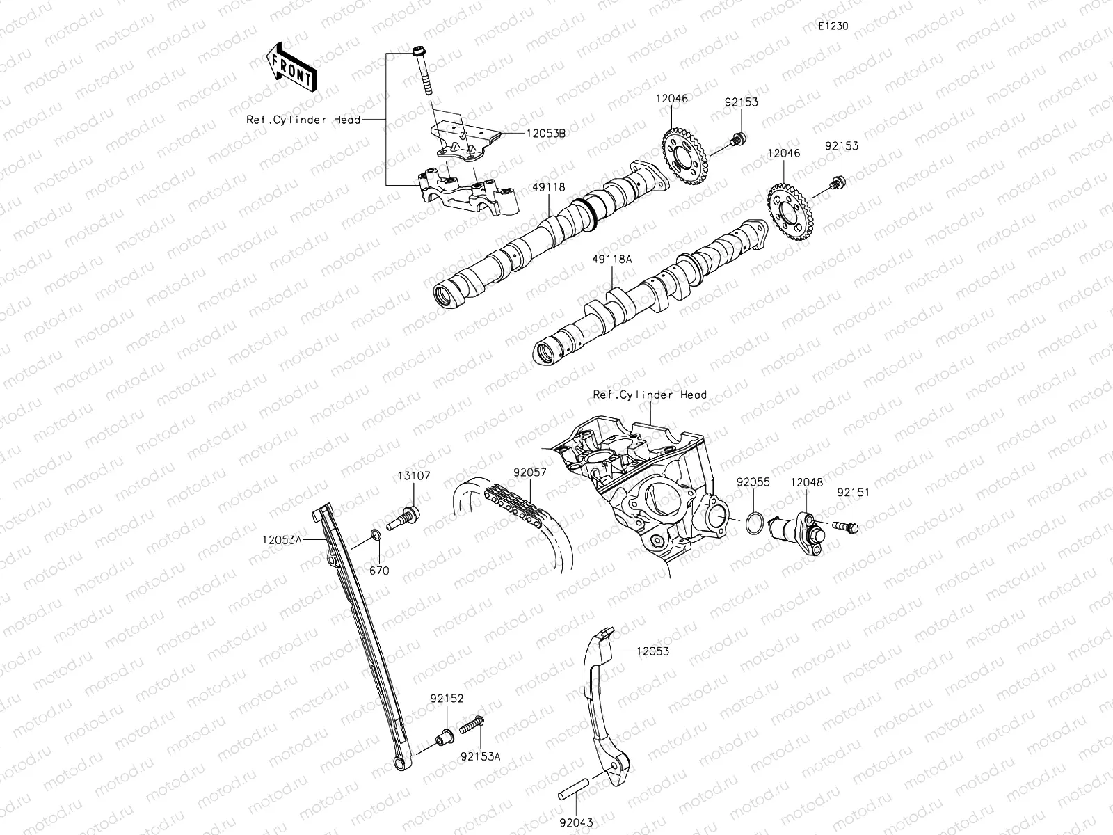 Camshafts & Tensioner