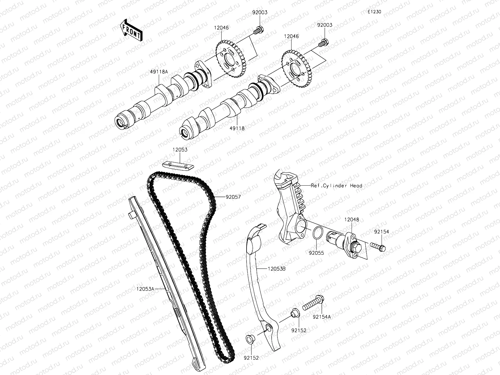 Camshafts & Tensioner