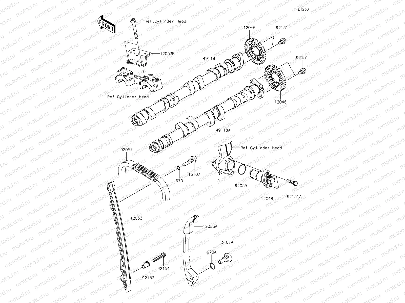 Camshafts & Tensioner
