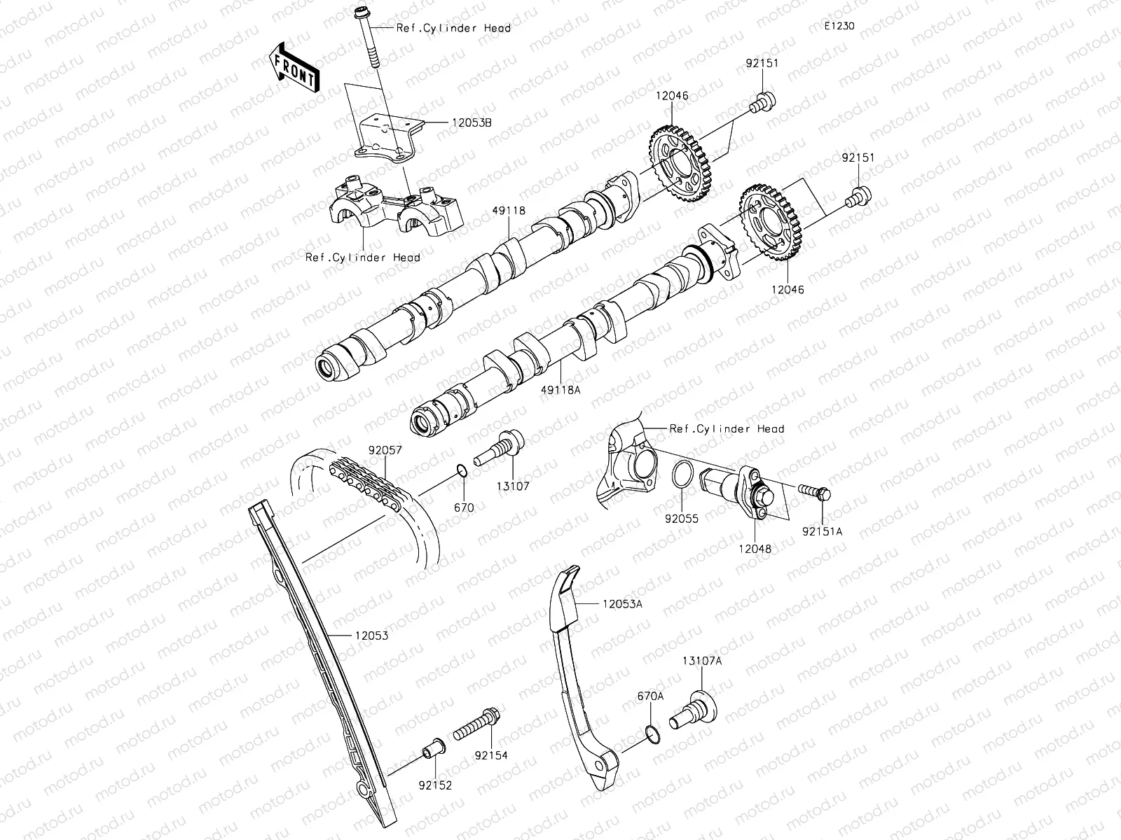 Camshafts & Tensioner
