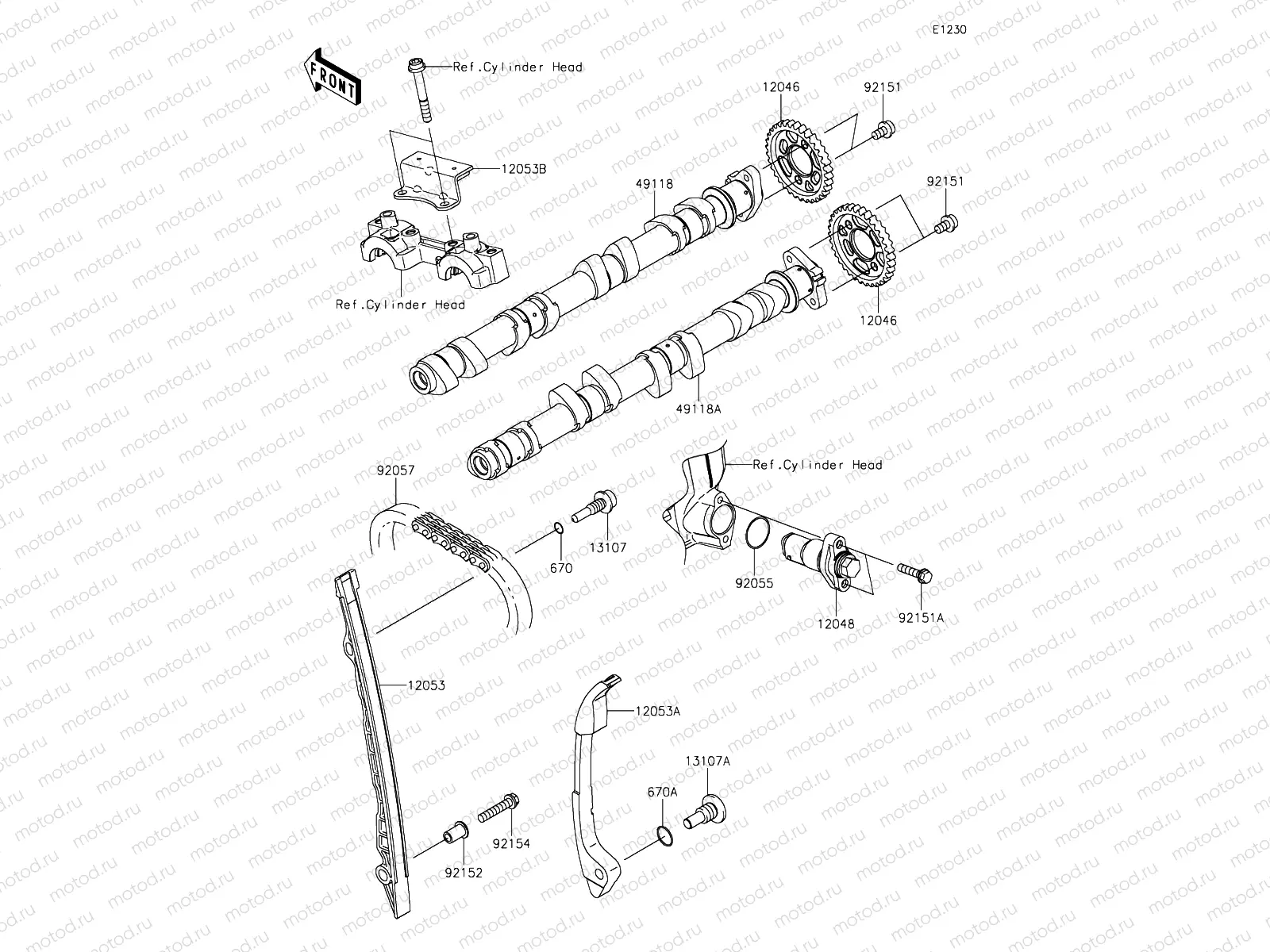 Camshafts & Tensioner