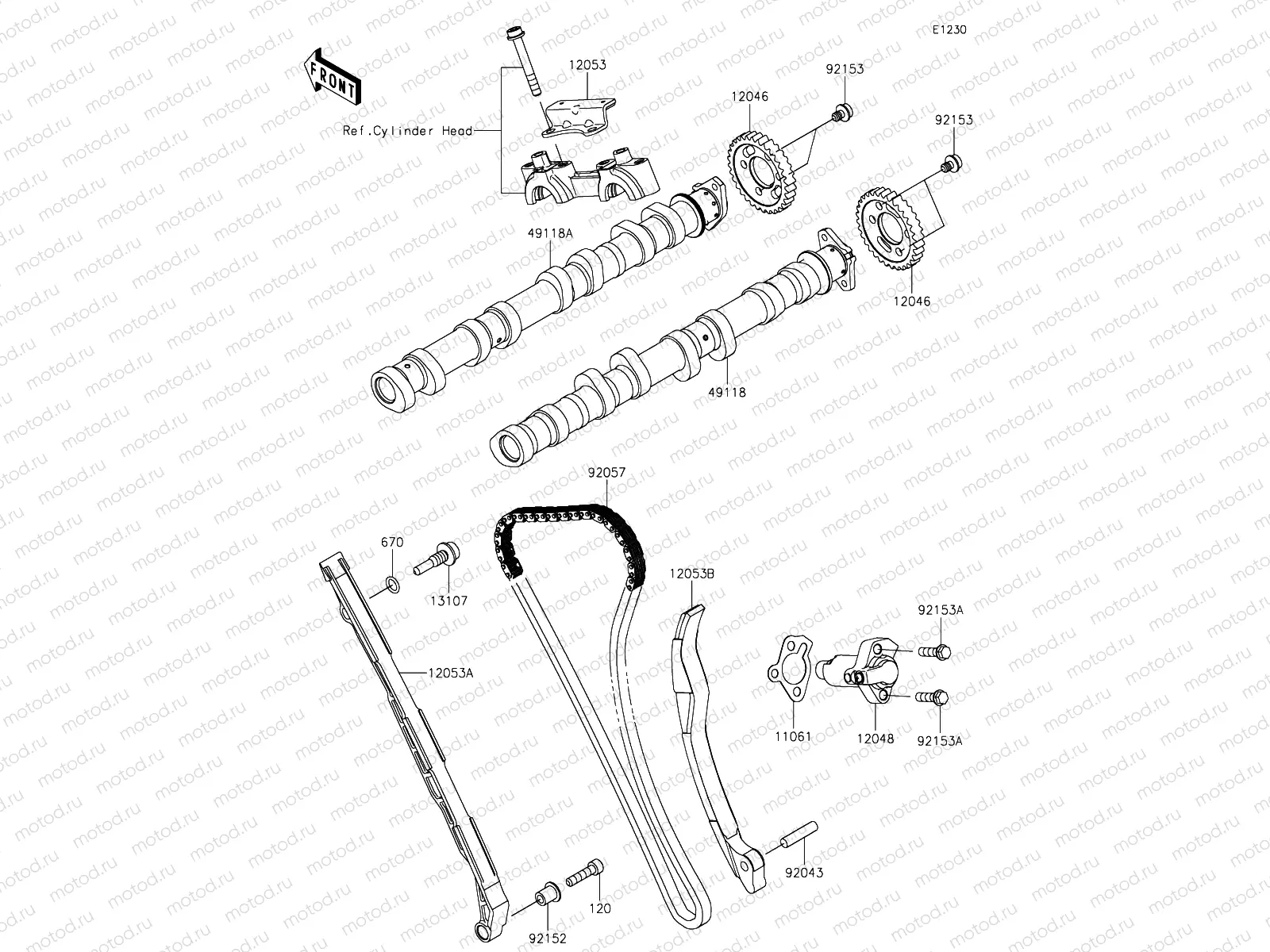 Camshafts & Tensioner