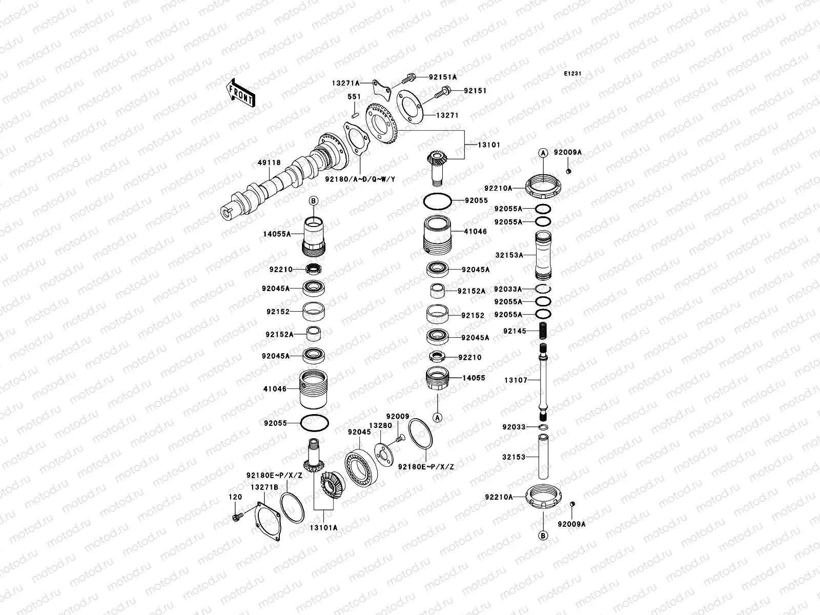 Camshaft(s)/Bevel Gear