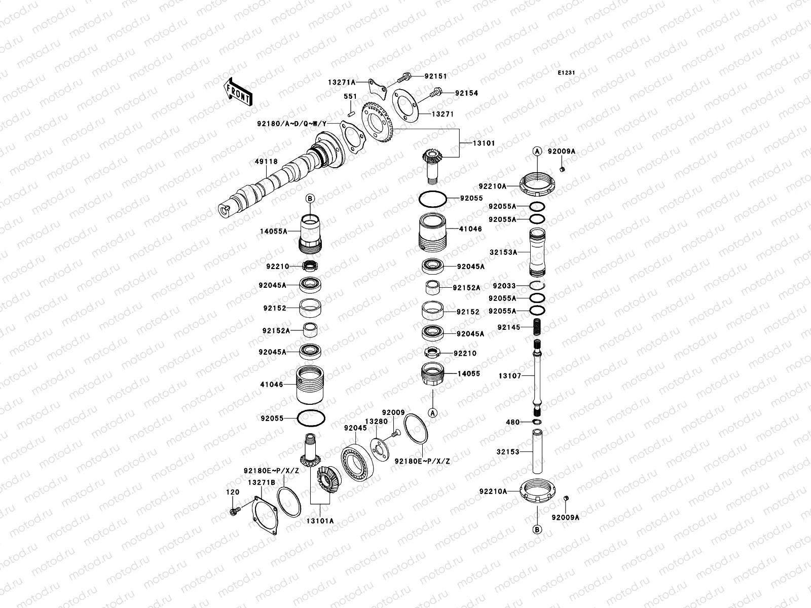Camshaft(s)/Bevel Gear