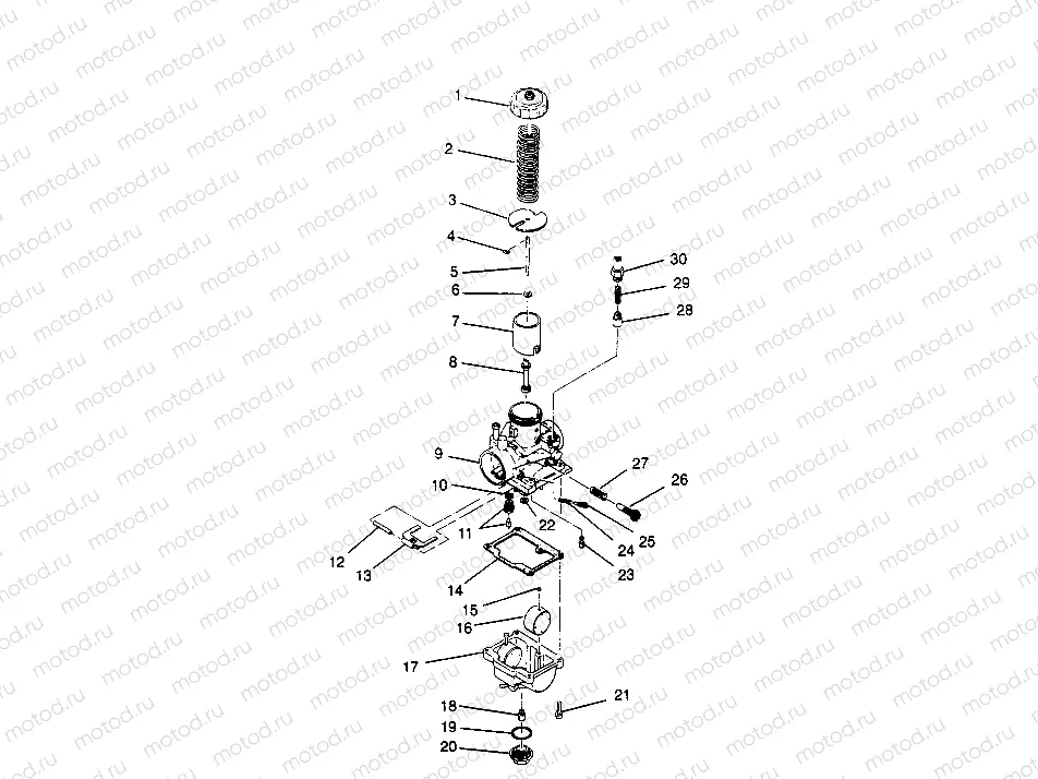 CARBURETOR  2X4 300 W957530 (4930053005D001) | CARBURETOR  2X4 300 W957530 (4930053005D001)