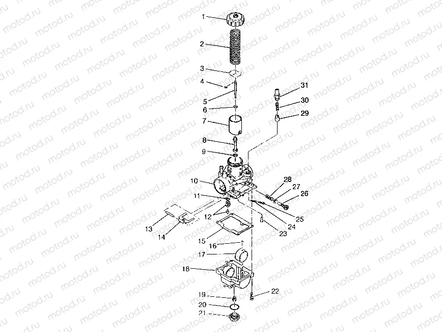 CARBURETOR 6x6 400L | CARBURETOR 6x6 400L, SWEDISH S948740 and  NORWEGIAN N948740 (4926812681052A)