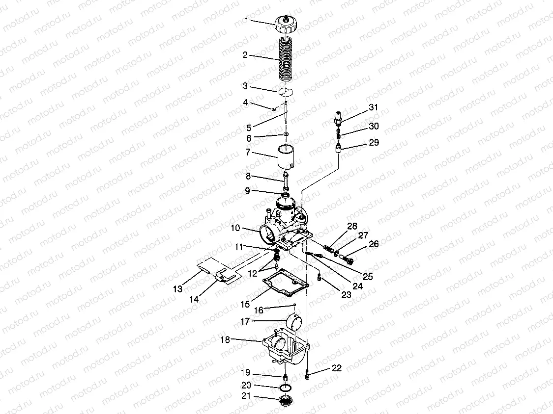 CARBURETOR 6X6 400L W968740 and 6X6 400L Norwegian N968740 (4935963596D013) | CARBURETOR 6X6 400L W968740 and 6X6 400L Norwegian N968740 (4935963596D013)