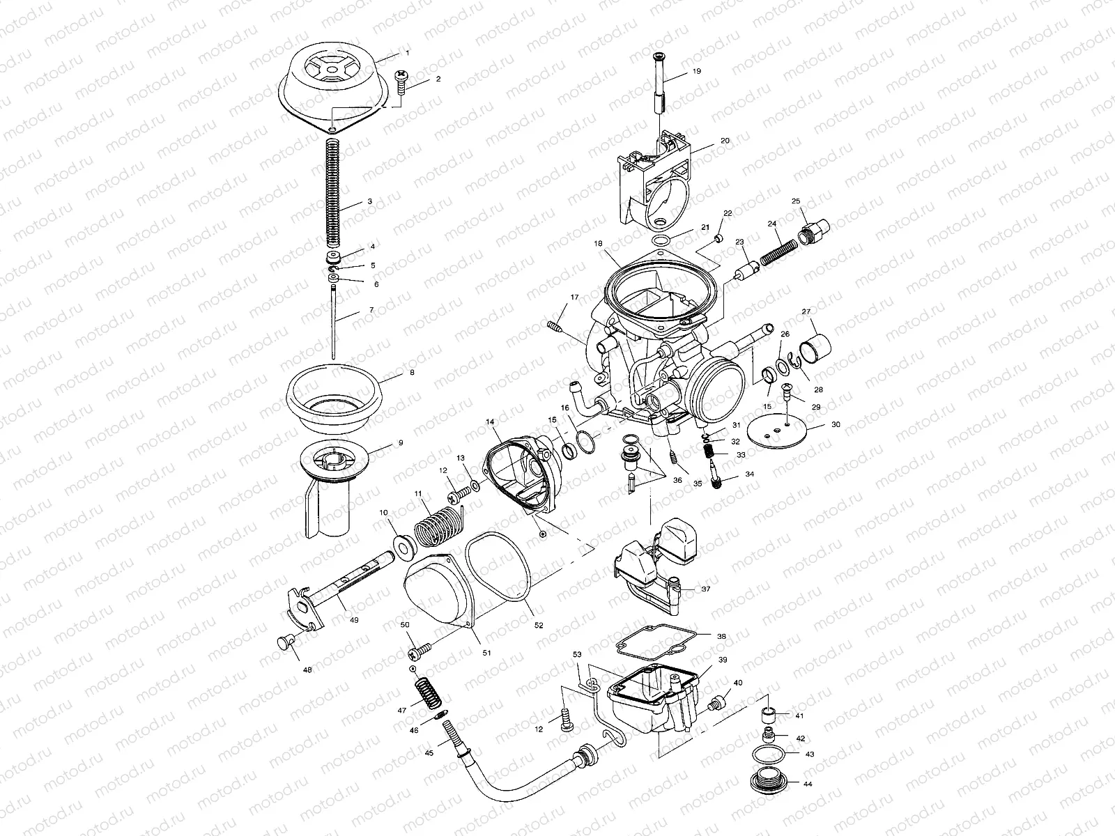 CARBURETOR - A01CH50EB (4964466446D007) | CARBURETOR - A01CH50EB (4964466446D007)