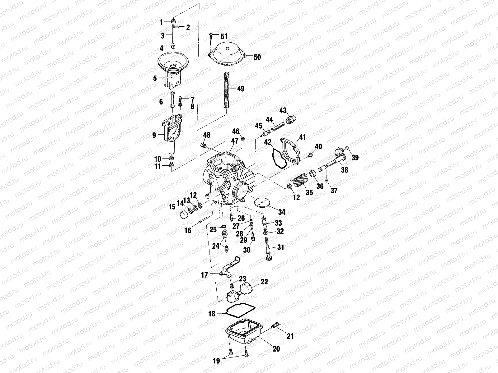 CARBURETOR - A01CL50AA (4964586458D007) | CARBURETOR - A01CL50AA (4964586458D007)