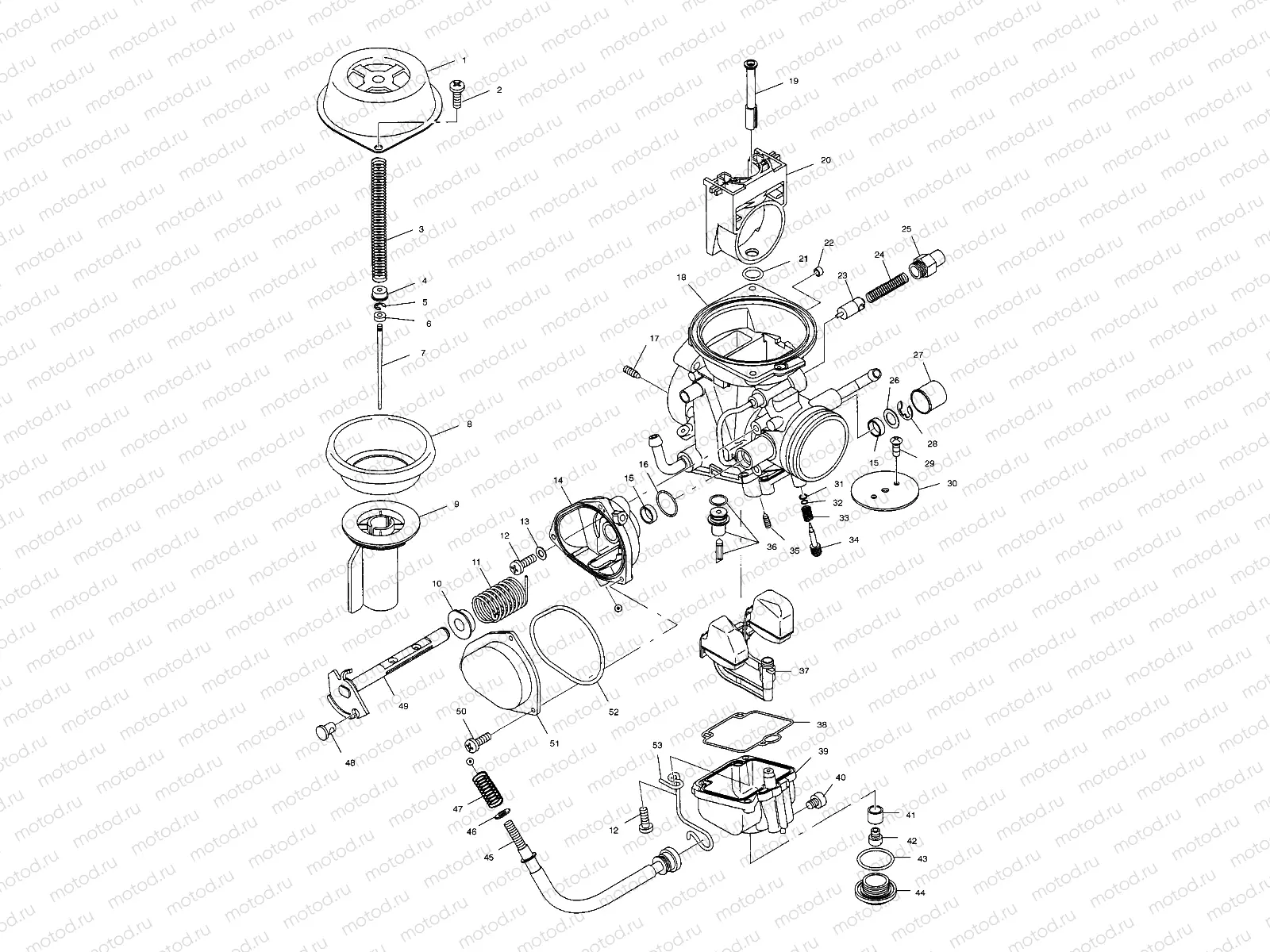 CARBURETOR - A02CH50 ALL OPTIONS (4967436743D09) | CARBURETOR - A02CH50 ALL OPTIONS (4967436743D09)