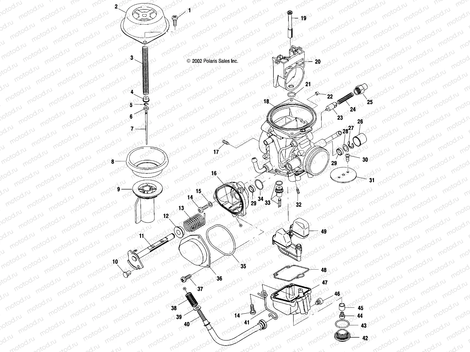 CARBURETOR - A03CH50AA/AB/AC/AD/AE/AH/AJ (4986088608D05) | CARBURETOR - A03CH50AA/AB/AC/AD/AE/AH/AJ (4986088608D05)