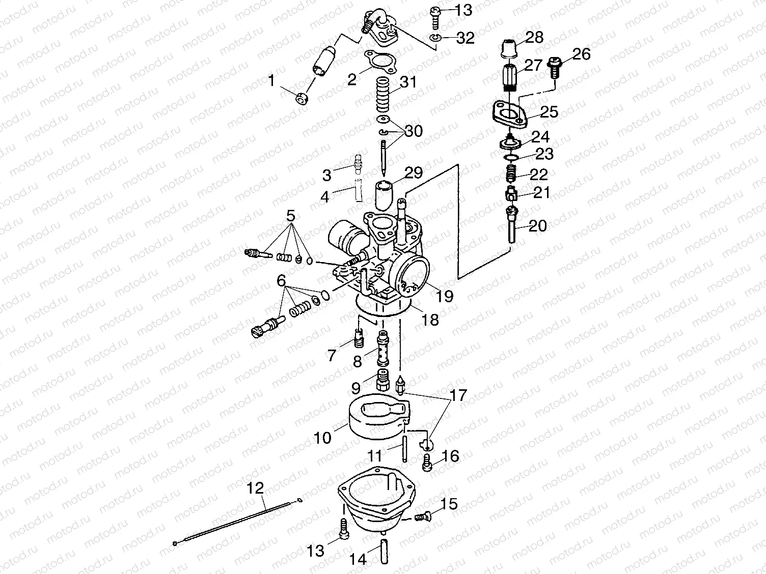 CARBURETOR - A03EA05CA/CB (4978757875A08) | CARBURETOR - A03EA05CA/CB (4978757875A08)