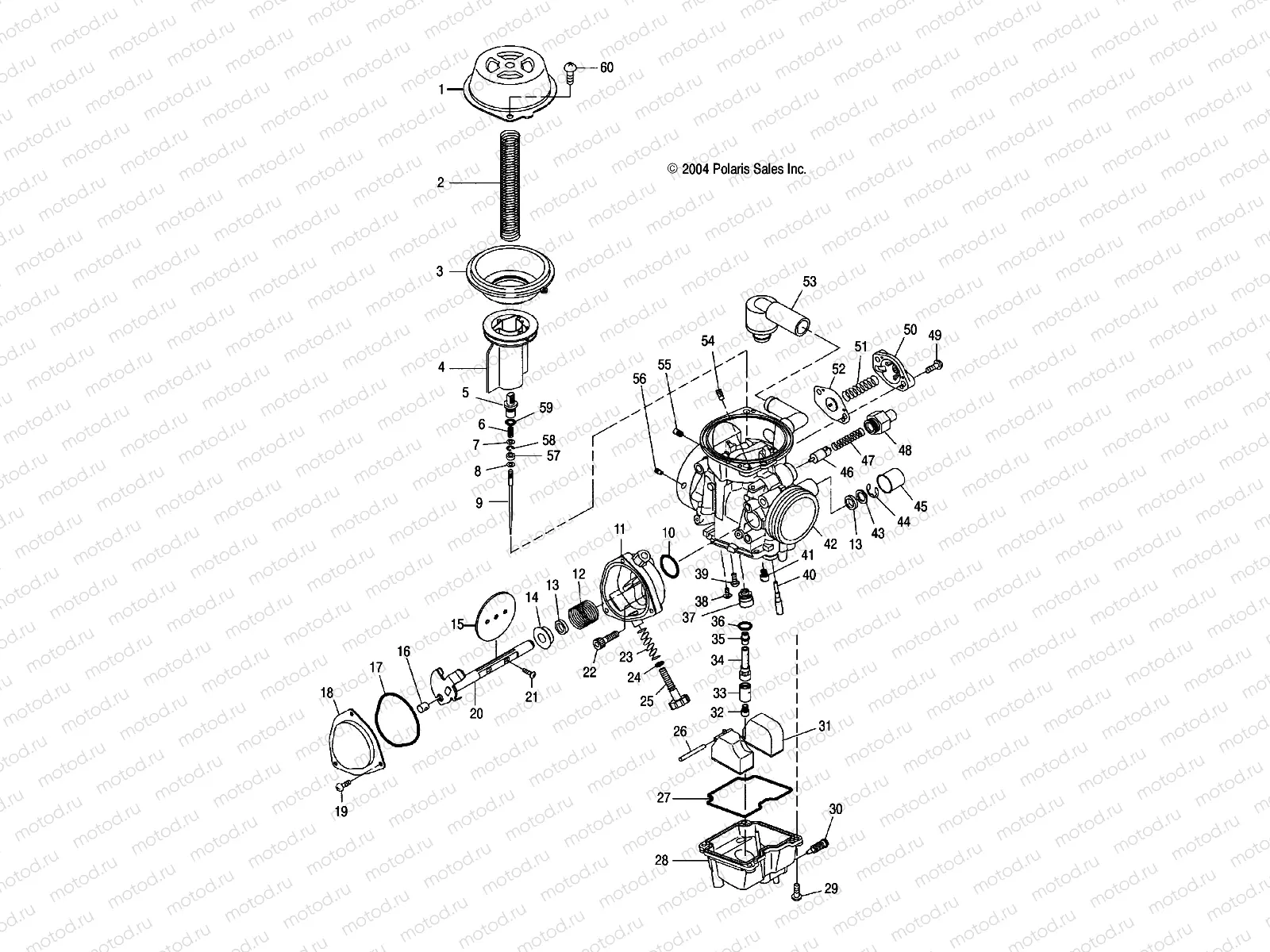 CARBURETOR - A04GJ50AA/AB/AC/AD (4995119511C09) | CARBURETOR - A04GJ50AA/AB/AC/AD (4995119511C09)