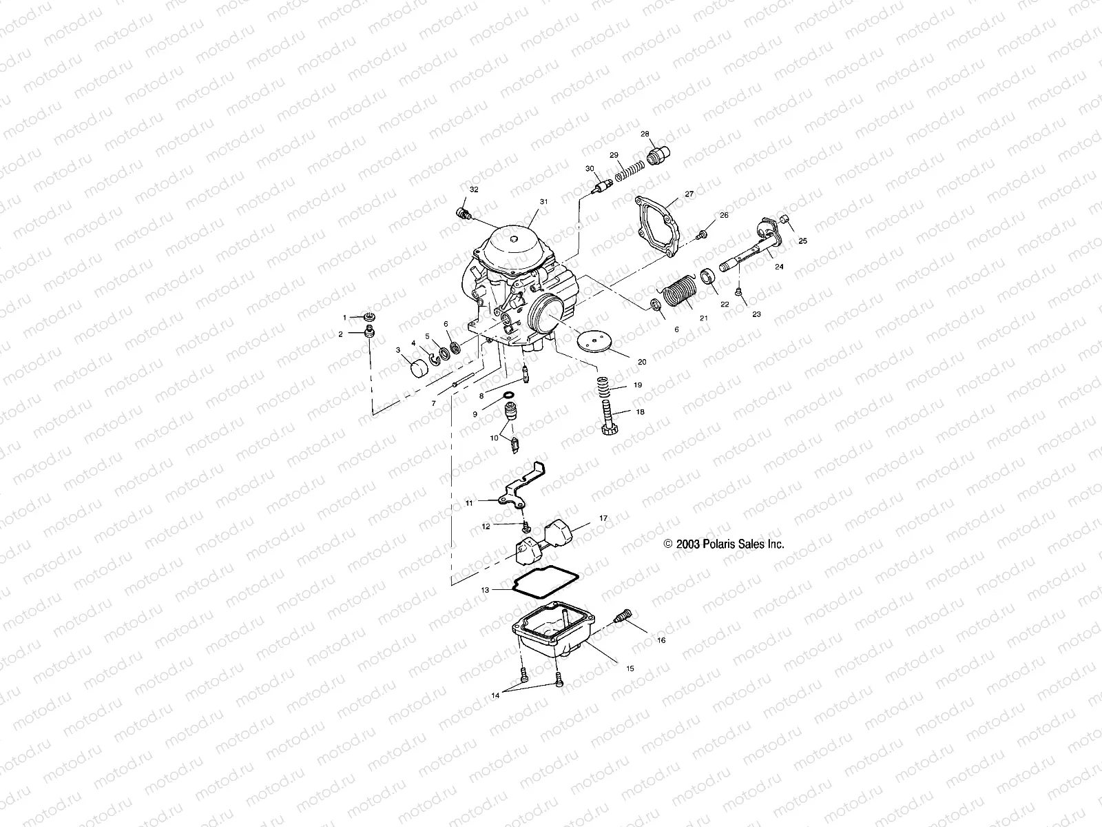CARBURETOR - A04RB42AA/A04RD50AA/AB/AC/A04RF50AA (4987918791D09) | CARBURETOR - A04RB42AA/A04RD50AA/AB/AC/A04RF50AA (4987918791D09)