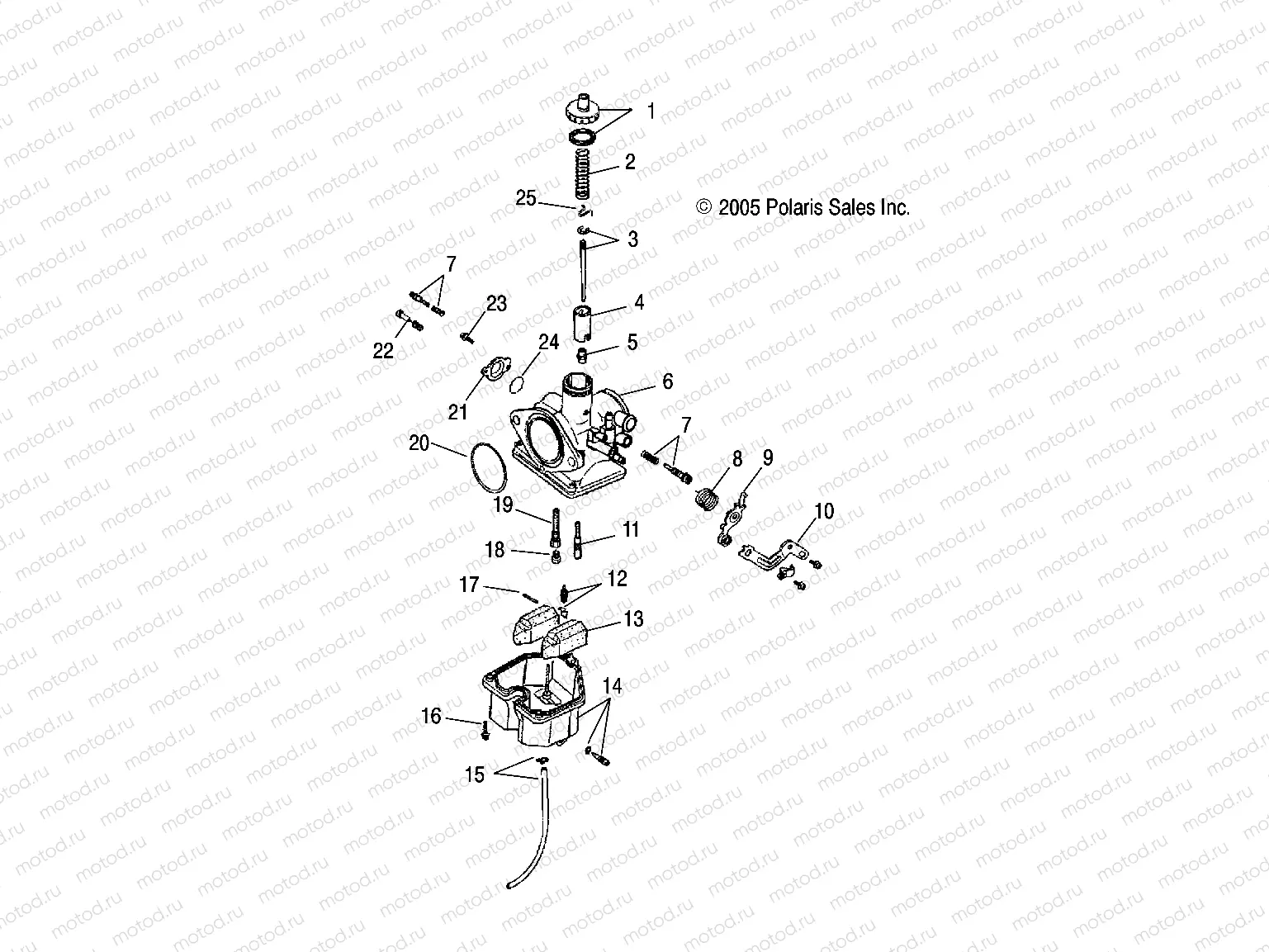 CARBURETOR - A05PB20EA/EB/EC/ED (4999202449920244A14) | CARBURETOR - A05PB20EA/EB/EC/ED (4999202449920244A14)