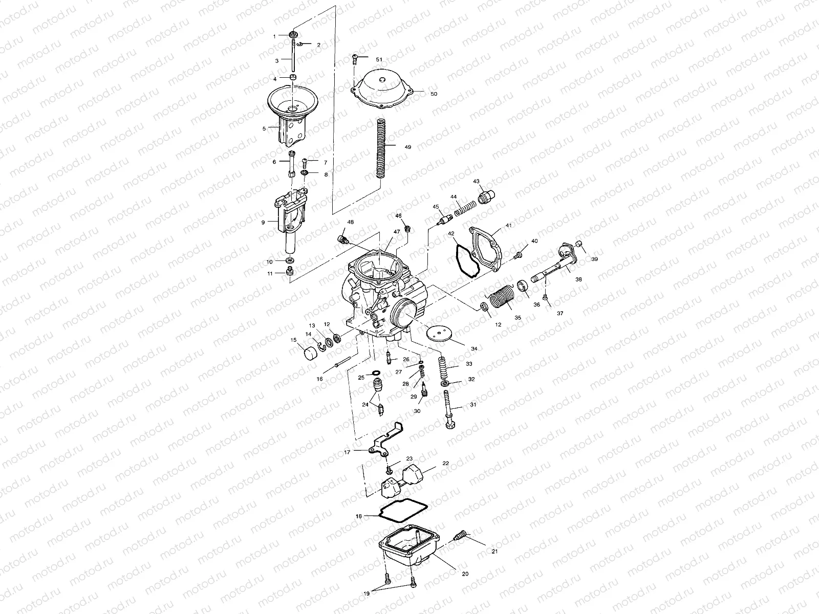CARBURETOR - A99AE50DA (4949204920e001) | CARBURETOR - A99AE50DA (4949204920e001)