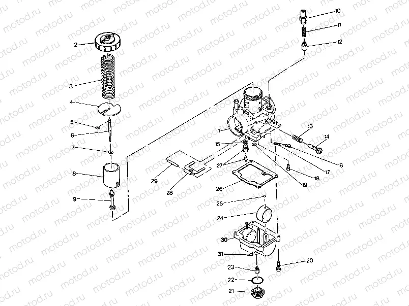 CARBURETOR ASSEMBLY 250 4x6 / W928627 (4922902290042A) | CARBURETOR ASSEMBLY 250 4x6 / W928627 (4922902290042A)