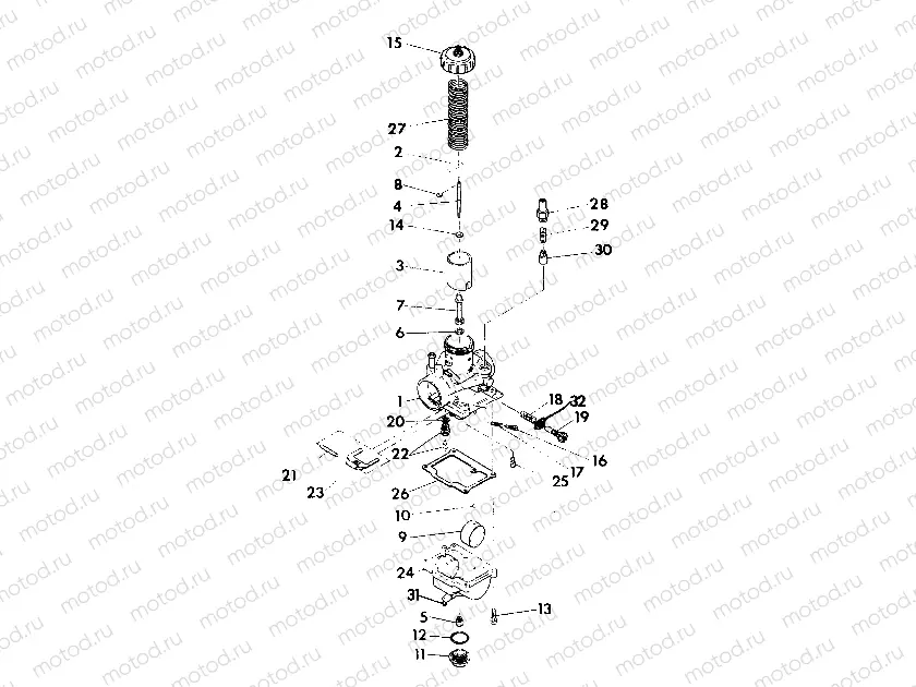 CARBURETOR ASSEMBLY    350 2X4 - Update (4919821982039A) | CARBURETOR ASSEMBLY    350 2X4 - Update (4919821982039A)