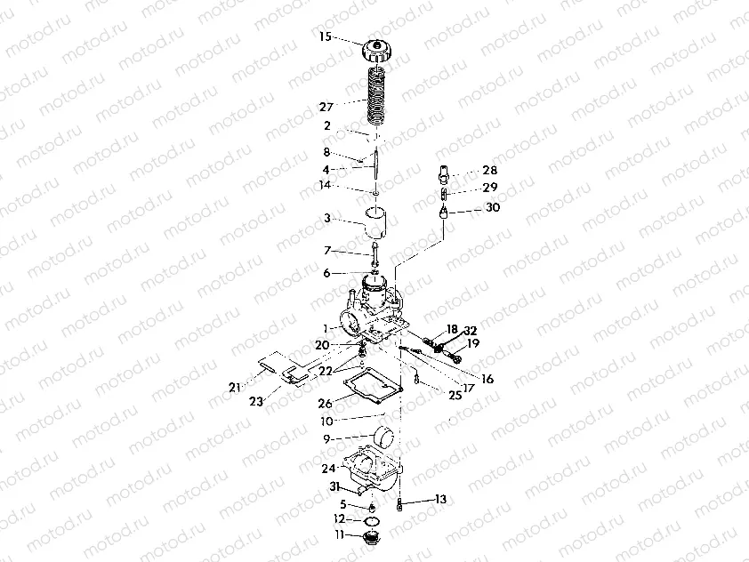 CARBURETOR ASSEMBLY  350 4X4 - Update (4919831983045A) | CARBURETOR ASSEMBLY  350 4X4 - Update (4919831983045A)