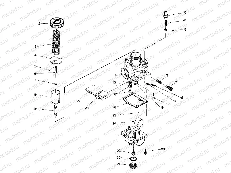 CARBURETOR ASSEMBLY 6X6 (4919811981046A) | CARBURETOR ASSEMBLY 6X6 (4919811981046A)