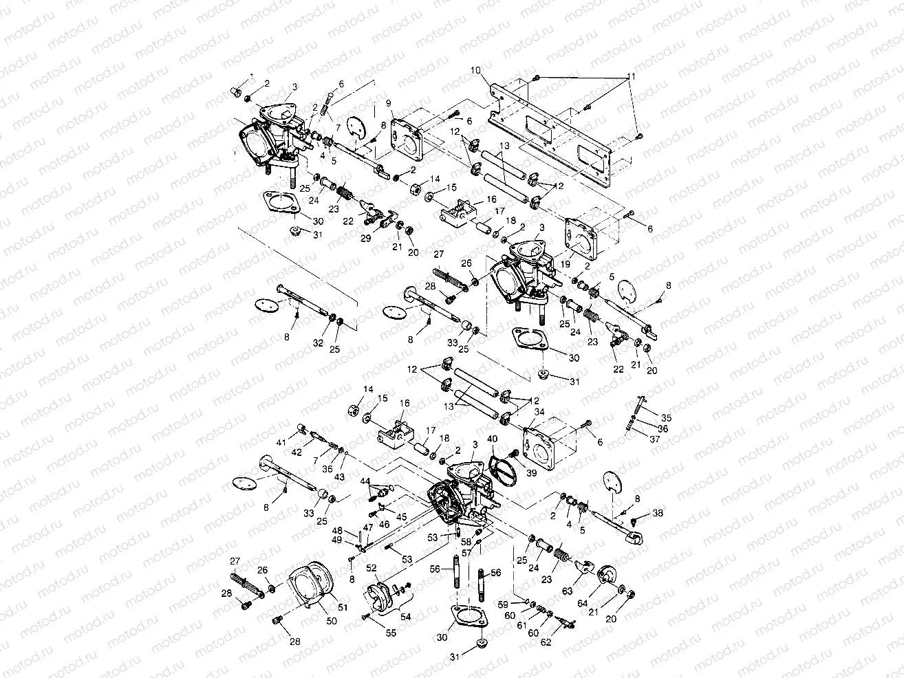 CARBURETOR ASSEMBLY  SL 650 B954058 (4930483048C001) | CARBURETOR ASSEMBLY  SL 650 B954058 (4930483048C001)