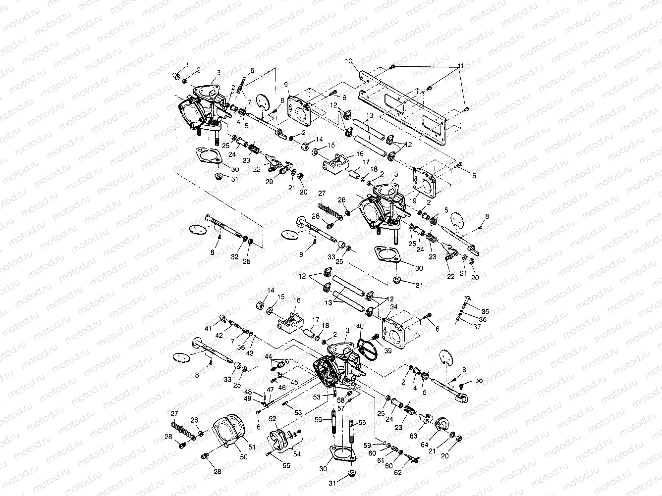 CARBURETOR ASSEMBLY  SL 750 B954070 (4930523052C002) | CARBURETOR ASSEMBLY  SL 750 B954070 (4930523052C002)