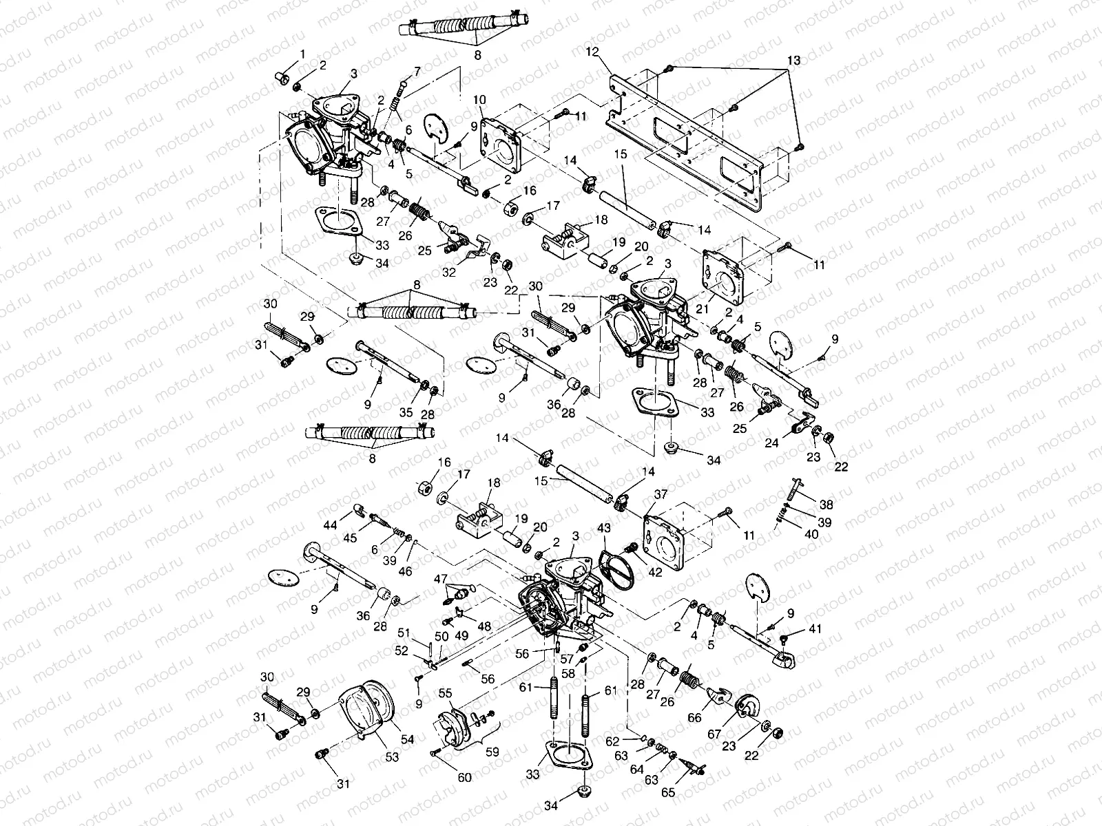 CARBURETOR ASSEMBLY SL 780 B964087 and  Intl. SL 780 I964087 (4935523552C003) | CARBURETOR ASSEMBLY SL 780 B964087 and  Intl. SL 780 I964087 (4935523552C003)