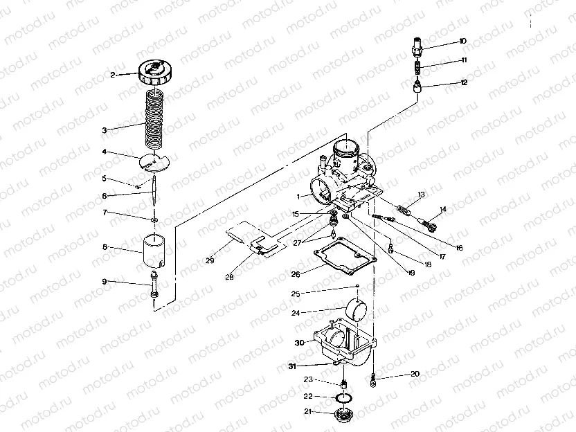 CARBURETOR ASSEMBLY  Trail Blazer / W927221 (4922852285034A) | CARBURETOR ASSEMBLY  Trail Blazer / W927221 (4922852285034A)
