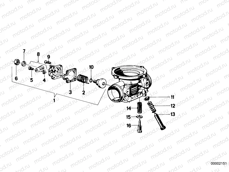 Carburetor-choke body