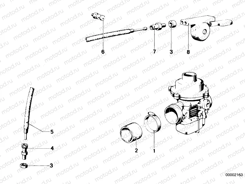 Carburetor-choke cable