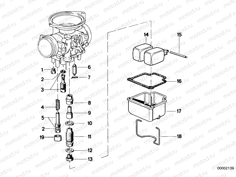 Carburetor-float assy/jet