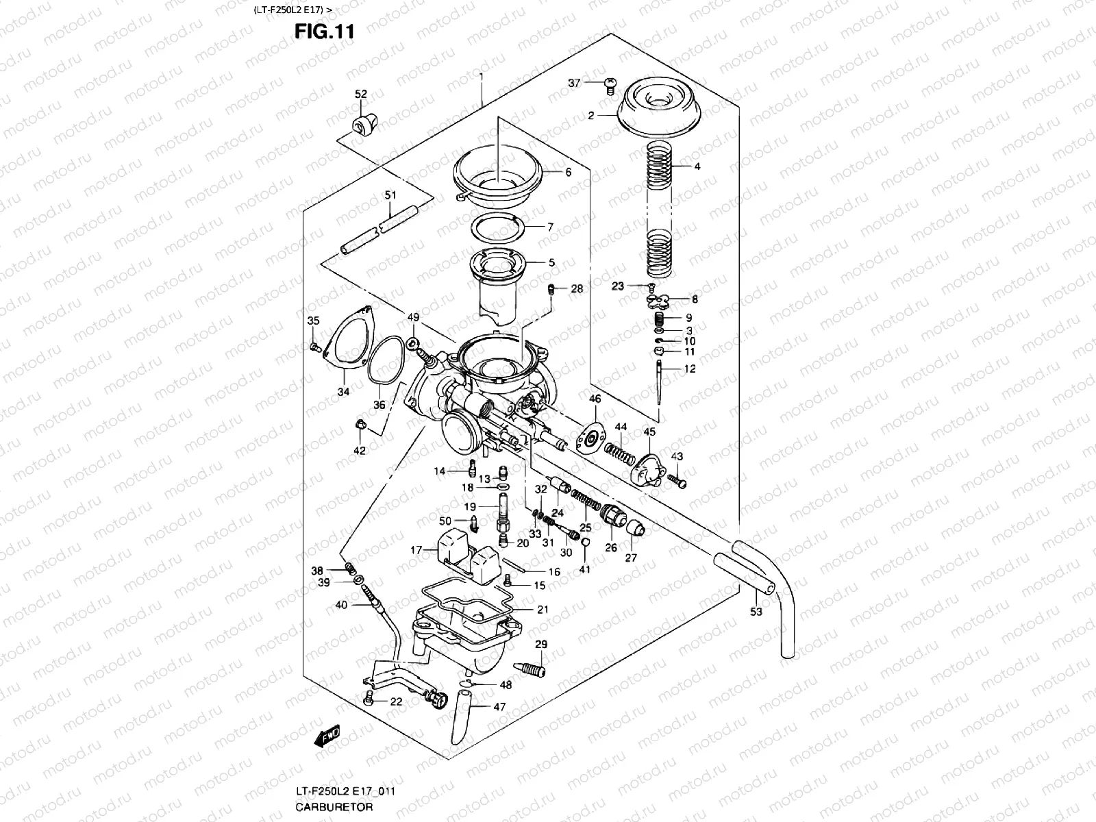 CARBURETOR (LT-F250L2 E17)