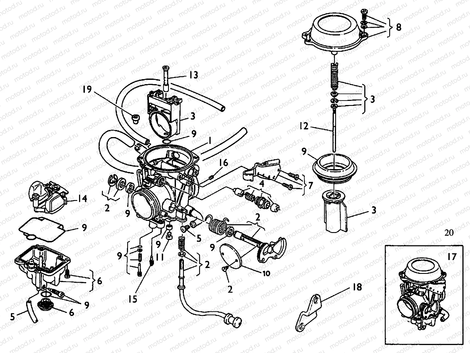 CARBURETOR ''Mikuni'' ''SMS''