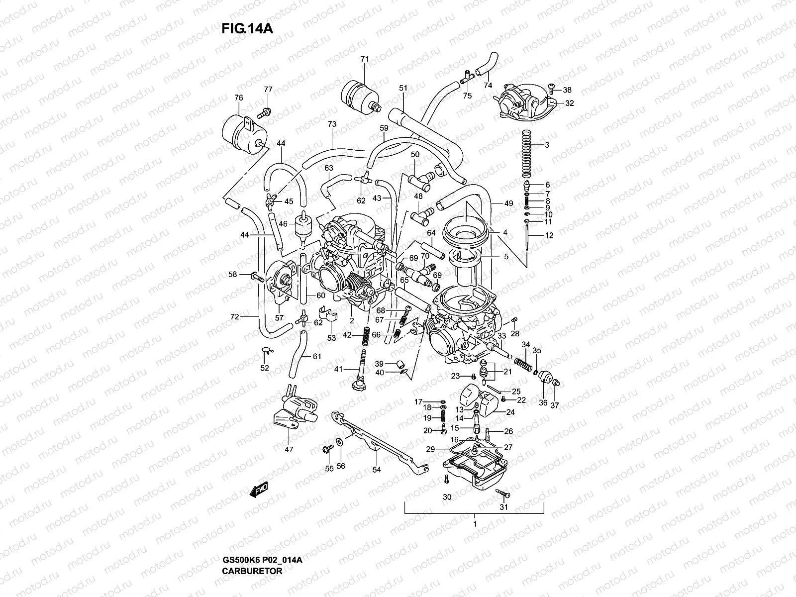 CARBURETOR (MODEL K4/K5/K6)