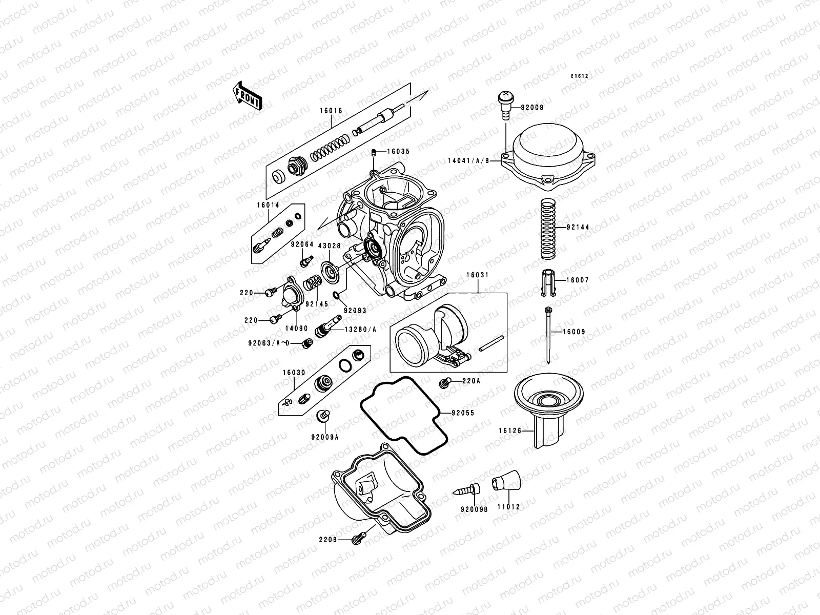Carburetor Parts(-ZX900CE026356)